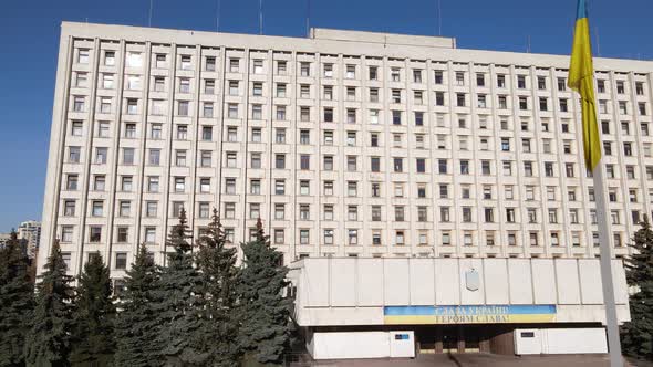 Central Election Commission of Ukraine in Kyiv. Aerial