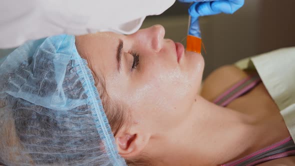 Woman with Facial Mask Spa Treatment