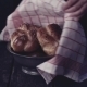 Opening Of Vintage Bowl With Fresh Baked Home Made - VideoHive Item for Sale