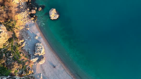 Central Beach Aerial View Turkey Antalya 4 K