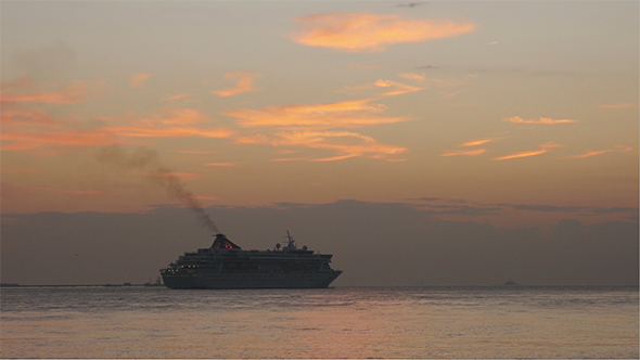 Cruise Ship Sunset