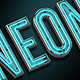 Neon typeface - 3DOcean Item for Sale
