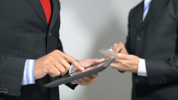 Working on Devices, Busy Businessmen alt