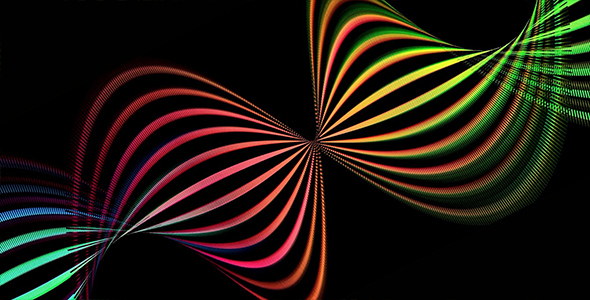 Futuristic Colorful Wavy Lines