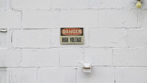 High Voltage Warning Sign