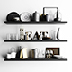 Shelf with utensils - 3DOcean Item for Sale