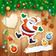 Christmas Background with Happy Santa on Wood - GraphicRiver Item for Sale