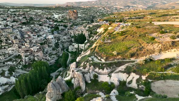 Cappadocia aerial view 4 K Awesome Background