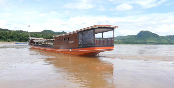 Boat In Mekong River