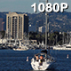Sailboat Floats into Marina Del Rey - VideoHive Item for Sale