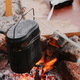 Preparation of Food in the Small Kettle on Nature  - VideoHive Item for Sale