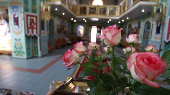 Roses In a Church