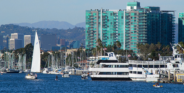 Boats Cruising in Marina del Rey