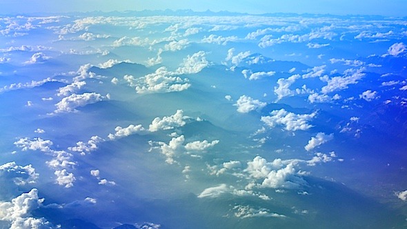 The Alps View From the Plane