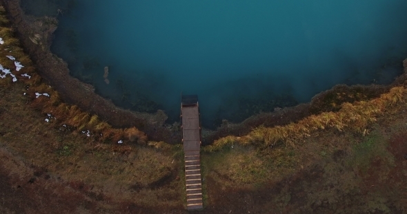 Dead Lake Aerial Shot