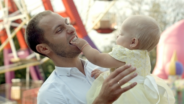 Father With His Baby Daughter