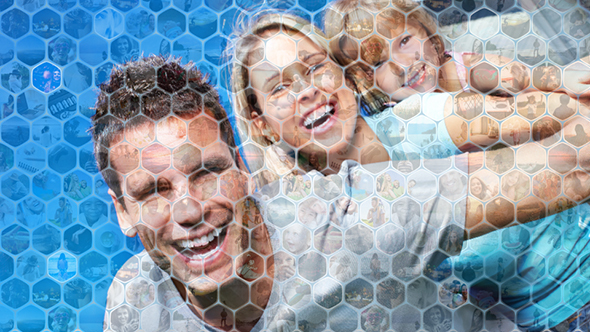 Hexagon Mosaic Photo Reveal + Script