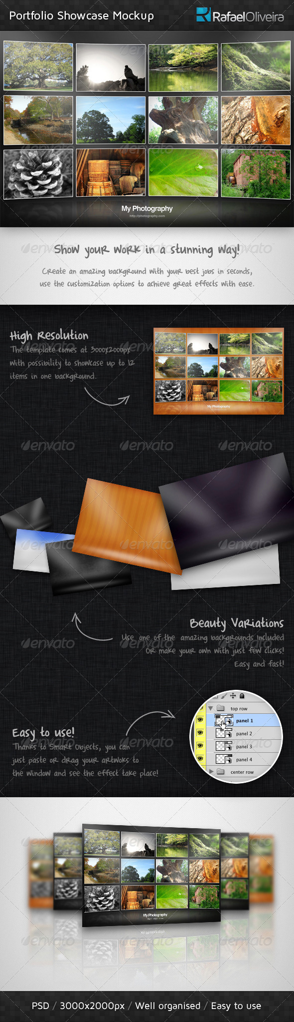 Download Portfolio Mockup Graphics Designs Templates From Graphicriver PSD Mockup Templates
