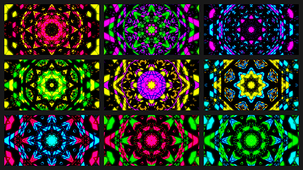 Color Kaleidoscope VJ Loops Pack