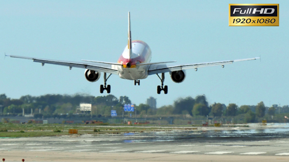 Jet Plane Approaching Landing