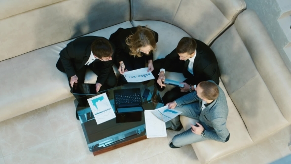 Meeting Business Partners a Top View