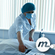 Nurse Making Medical Bed before Child Birth - VideoHive Item for Sale