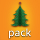 Paper Christmas Trees Loop Pack - VideoHive Item for Sale