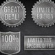 8 Brushed Metal Badges With Editable Text  - GraphicRiver Item for Sale