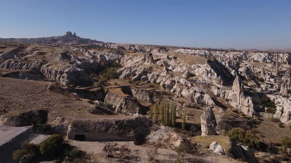 Goreme National Park Near Nevsehir Town. Turkey. Aerial View