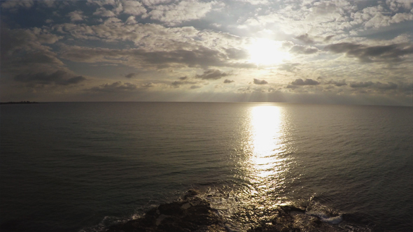 Sun Reflection in the Sea