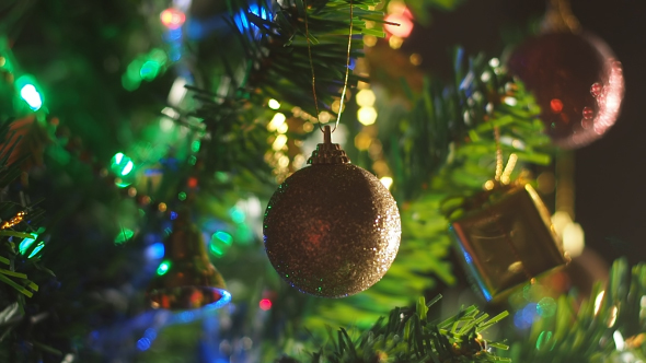 Christmas Decoration On Tree