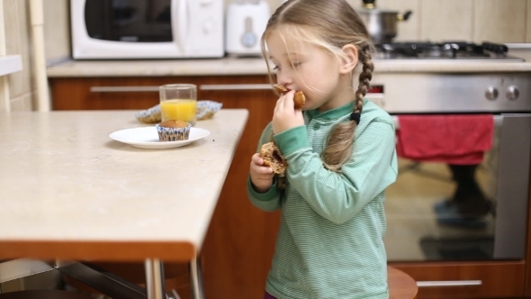 Little Girl Eating