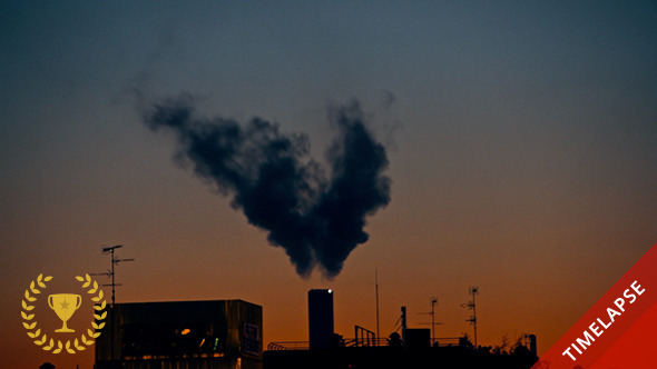 Smokestack at Sunset