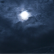 Moon Behind Moving Clouds at Night - VideoHive Item for Sale