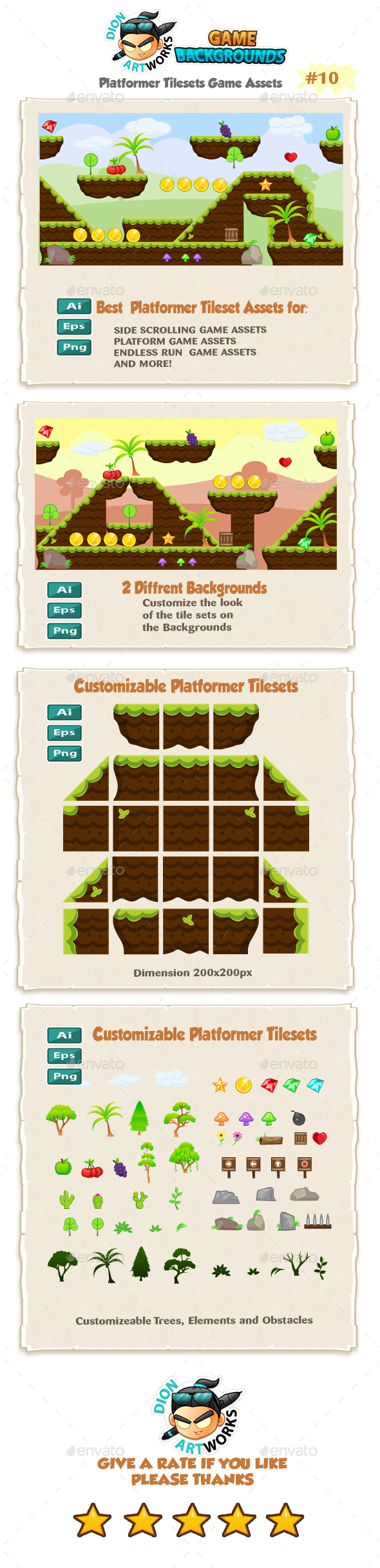 Platformer Game Tilesets 10