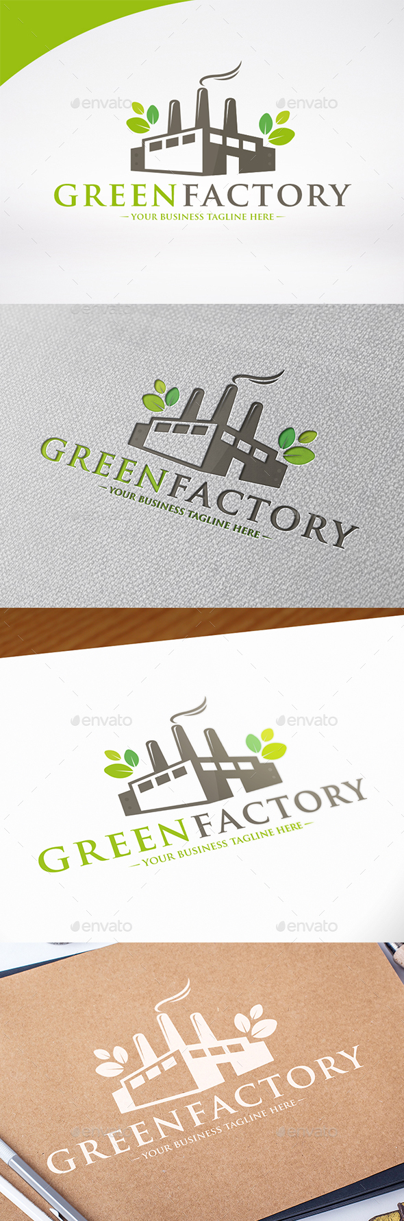 Eco Factory Logo Template