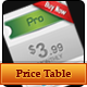 Multicolored Price Table - GraphicRiver Item for Sale
