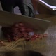 Cook Cuts Raw Meat on a Wooden Board - VideoHive Item for Sale