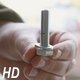 Man Installing a Bolt and Washer - VideoHive Item for Sale