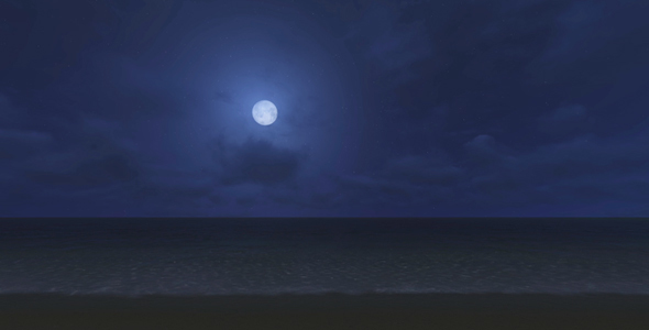 Full Moon - White Moon - The Beach