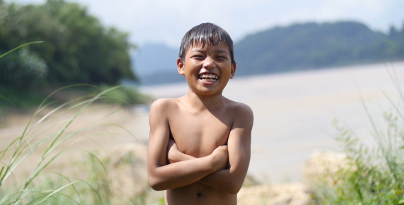 Smart Little Boy Smiling