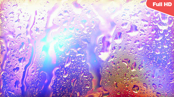 Water Drops Splatter On Glass 339