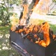 BBQ with Burning Firewood in the Yard - VideoHive Item for Sale