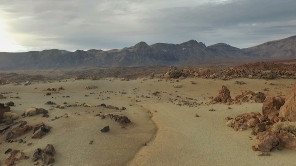 Desert On Mars. Dunes.