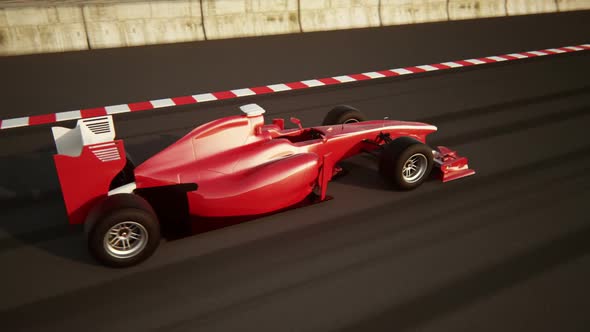 Endless F1 Racing Car 360 degrees animation showing each side. Loopable. HD