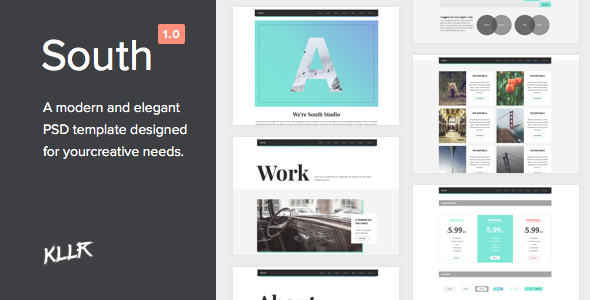 South - Creative PSD Template