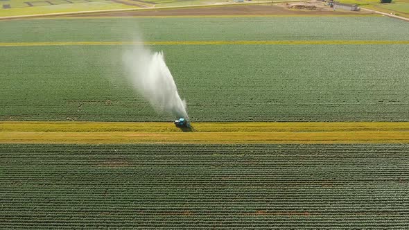 Irrigation System on Agricultural Land.