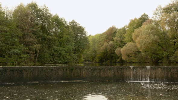 Small Waterfall in the Park