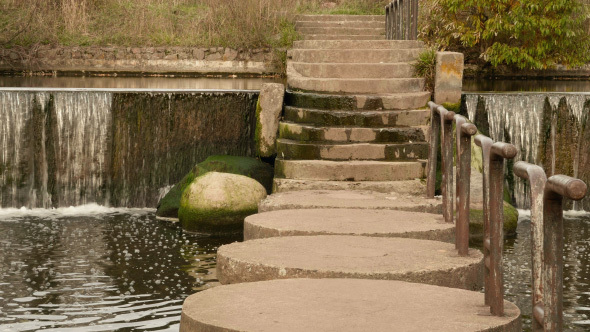 Concrete Bridge nearby the Small Dam