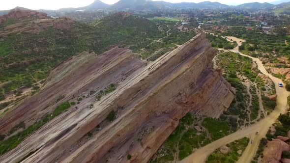 Drone Shot of Mountain Rock Formation